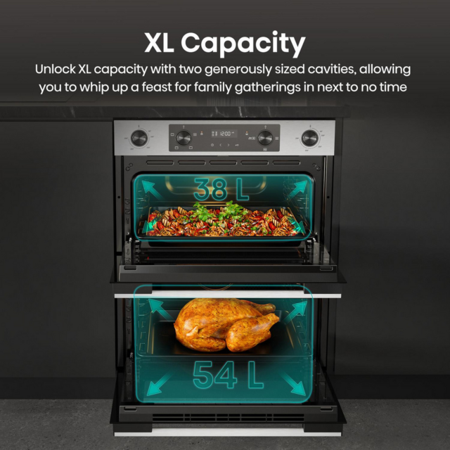 Hisense BUD714221CX 594Cm Built Under Electric Double Oven - H72 W59.4 D58