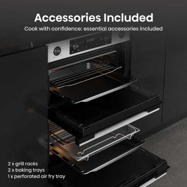 Hisense BUD714221CX 594Cm Built Under Electric Double Oven - H72 W59.4 D58