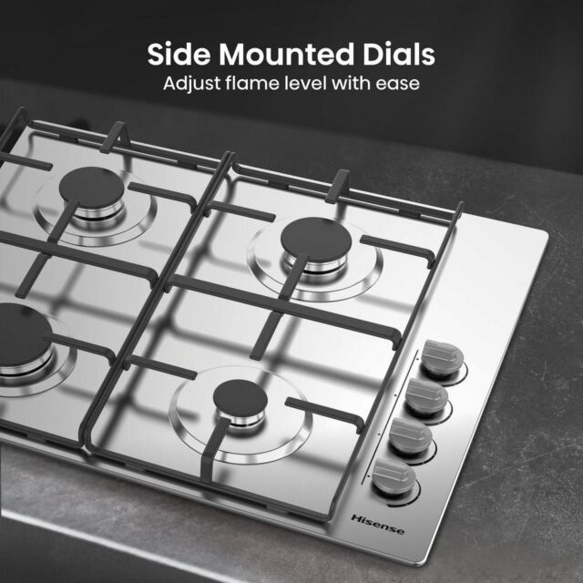 Hisense GM642XHS 4 Burner Gas Hob - H8.9 W60 D52