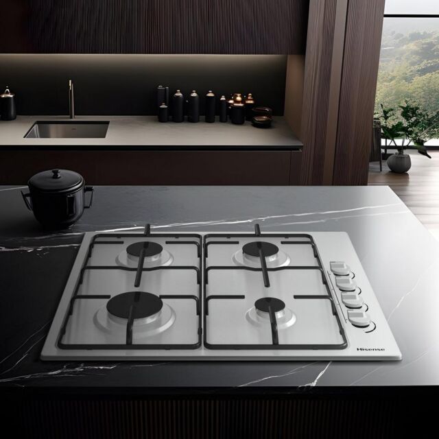 Hisense GM642XHS 4 Burner Gas Hob - H8.9 W60 D52
