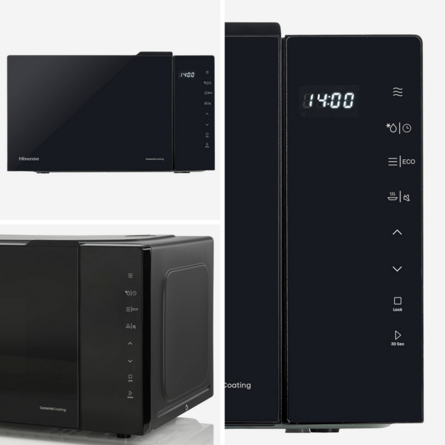 Hisense H23MOBS5H4UK 23 Litres Solo Microwave - Black
