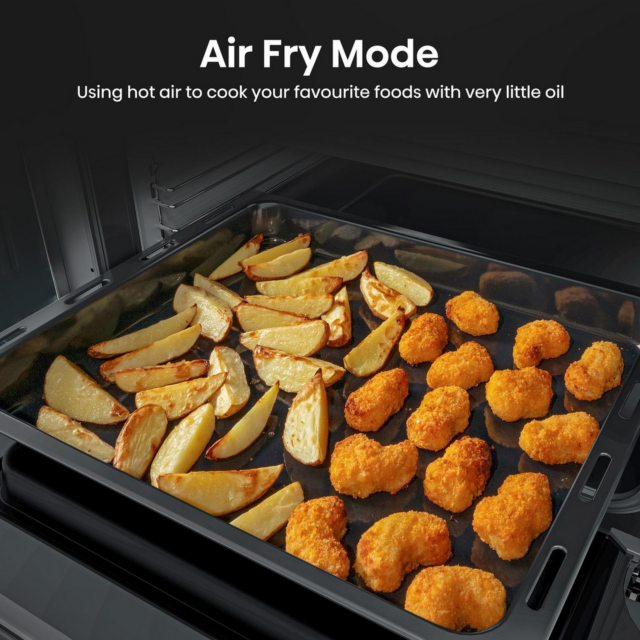 Hisense HDCEC5C10B 50Cm Double Oven Electric Cooker With Ceramic Hob 