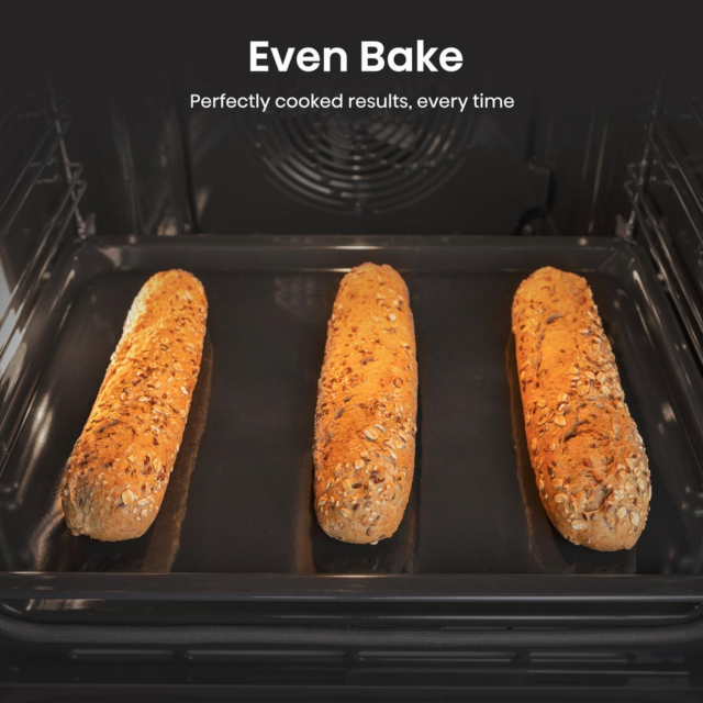 Hisense HDCEC5C10B 50Cm Double Oven Electric Cooker With Ceramic Hob 