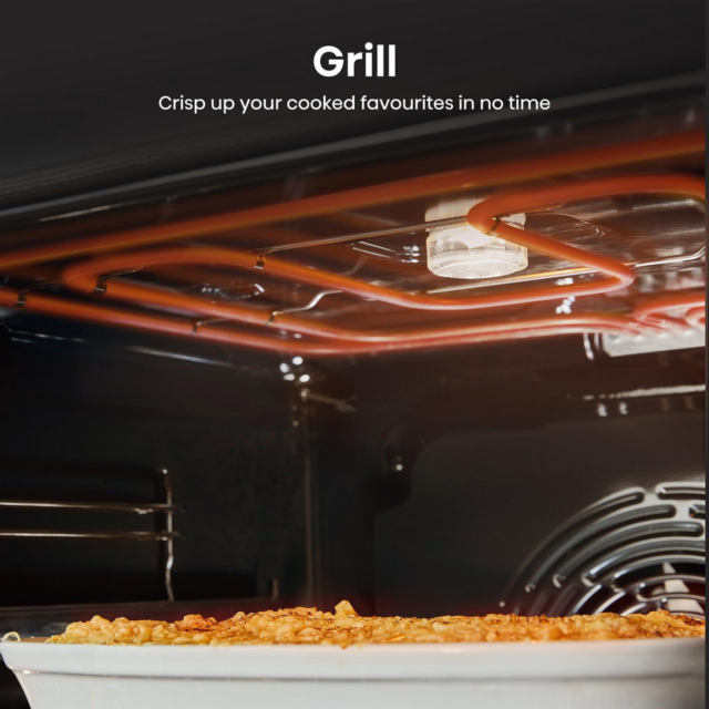 Hisense HDCEC5C10B 50Cm Double Oven Electric Cooker With Ceramic Hob 