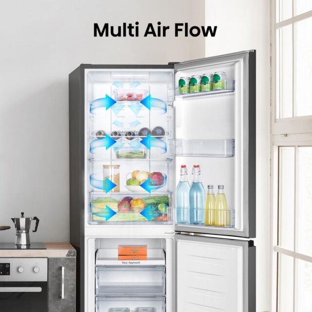 Hisense RB327N4BBE Frost Free Fridge Freezer - E Energy Rated - H182.4 W55 D55.7