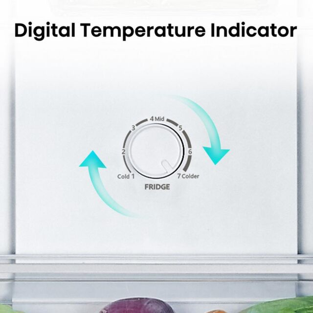 Hisense RB327N4BBE Frost Free Fridge Freezer - E Energy Rated - H182.4 W55 D55.7