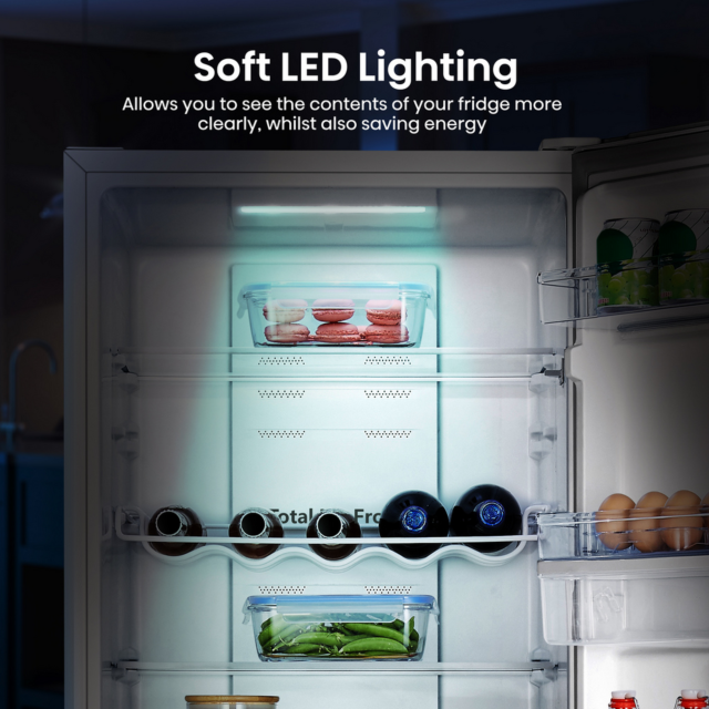 Hisense Rb327n4wwe 50/50 Total No Frost Fridge Freezer - E Energy Rated - H182.4 W55 D54.7 