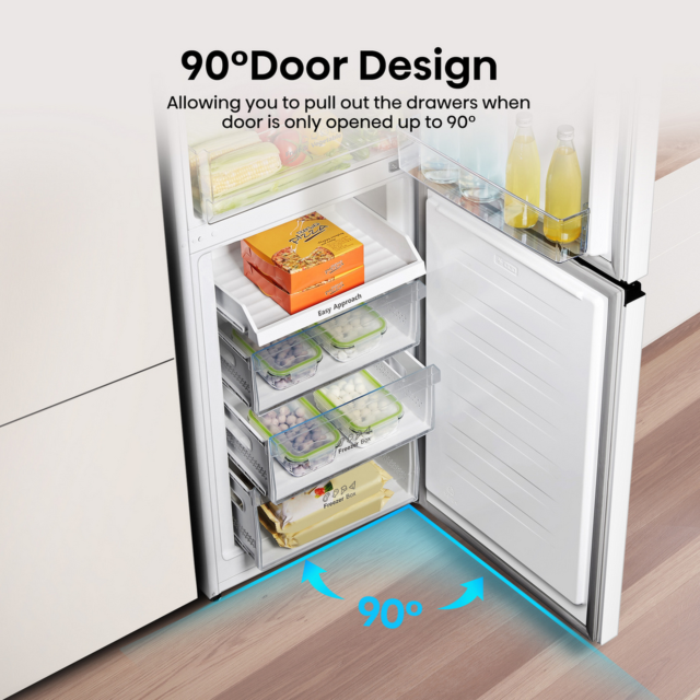 Hisense Rb327n4wwe 50/50 Total No Frost Fridge Freezer - E Energy Rated - H182.4 W55 D54.7 