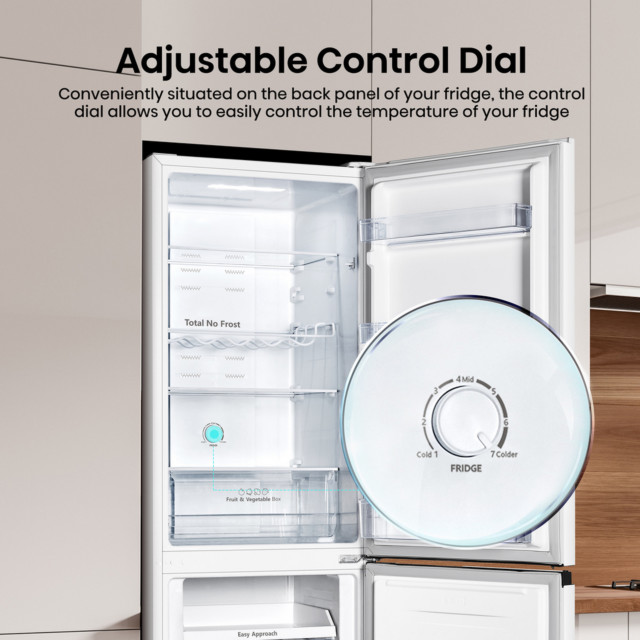 Hisense Rb327n4wwe 50/50 Total No Frost Fridge Freezer - E Energy Rated - H182.4 W55 D54.7 