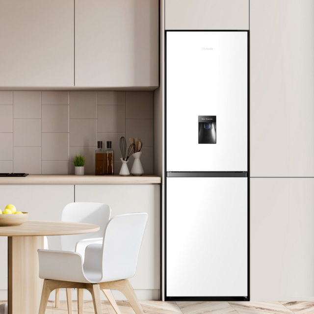 Hisense Rb327n4wwe 50/50 Total No Frost Fridge Freezer - E Energy Rated - H182.4 W55 D54.7 