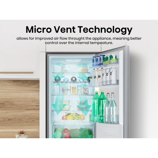Hisense RB395N4BCE 60/40 Total No Frost Fridge Freezer - E Energy Rated - H186 W59.5 D59