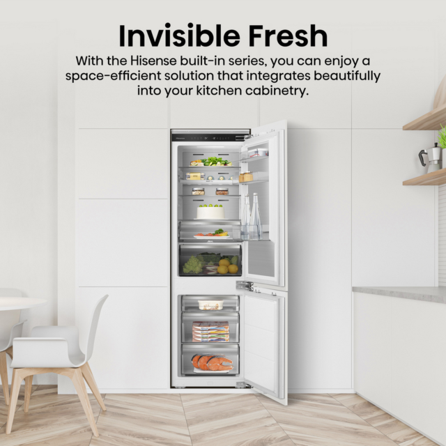 Hisense RB5B250SSWC1 Integrated 60/40 Total No Frost Smart Fridge Freezer - C Energy Rated