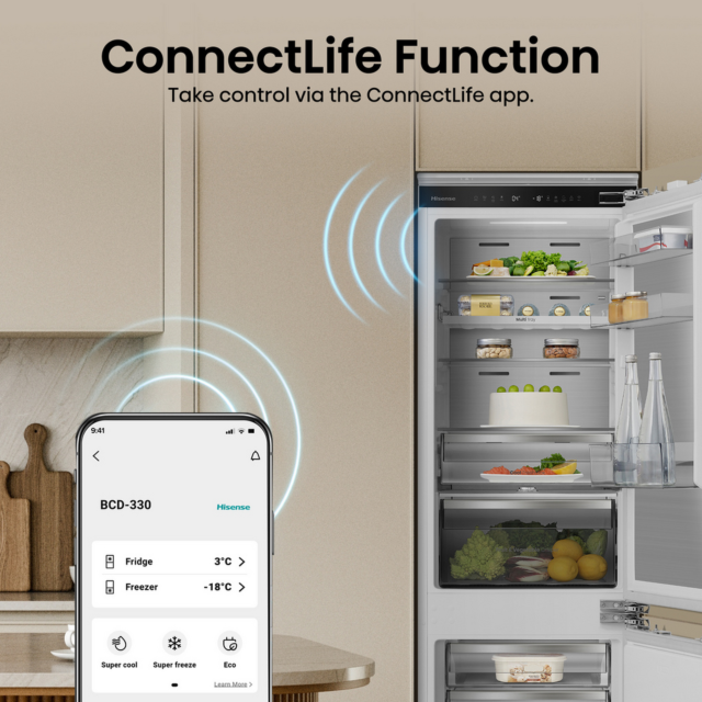 Hisense RB5B250SSWC1 Integrated 60/40 Total No Frost Smart Fridge Freezer - C Energy Rated