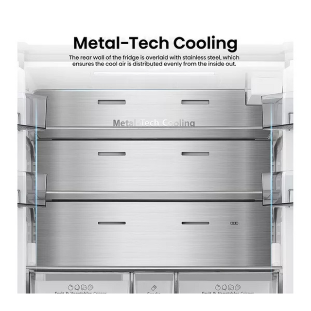 Hisense RF815N4SESE Total No Frost Plumbed American Fridge Freezer - E Energy Rated - H178.5 W91.4 D