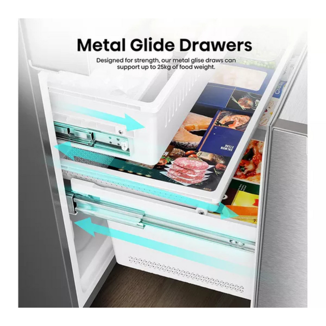 Hisense RF815N4SESE Total No Frost Plumbed American Fridge Freezer - E Energy Rated - H178.5 W91.4 D