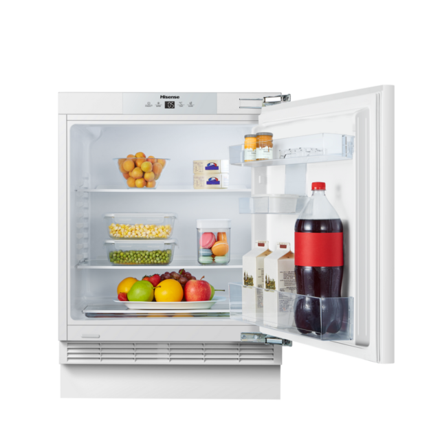 Hisense RUL178D4AWE Built Under Larder Fridge - 138Ltrs - E Energy Rated - H81.8 W59.5 D54.5