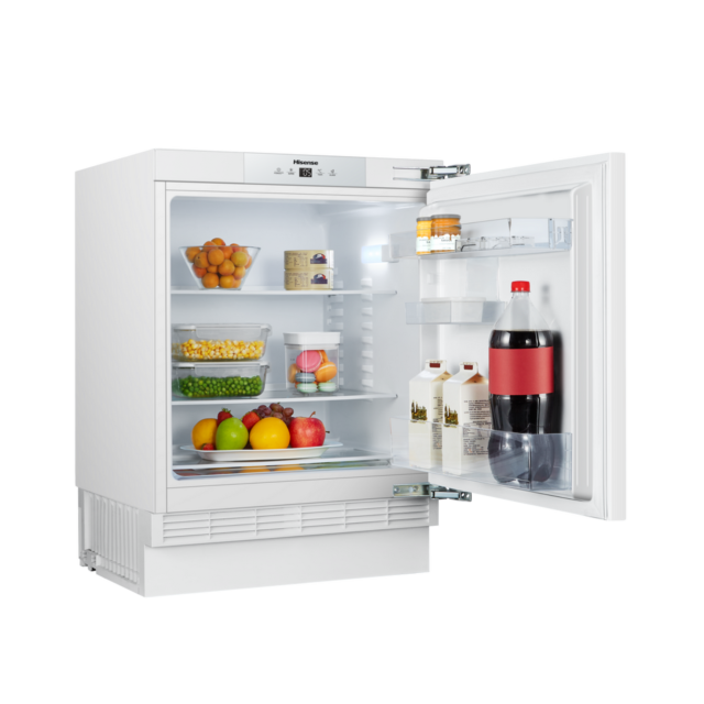 Hisense RUL178D4AWE Built Under Larder Fridge - 138Ltrs - E Energy Rated - H81.8 W59.5 D54.5