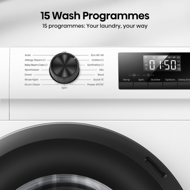 Hisense WF1Q7021BW 7Kg 1200 Spin Washing Machine - A Energy Rated - H85 W60 D43.5