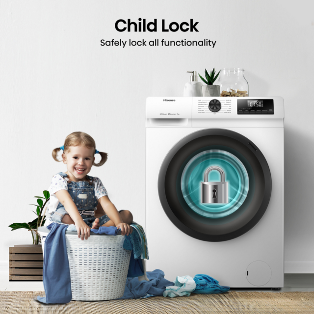 Hisense WF1Q7021BW 7Kg 1200 Spin Washing Machine - A Energy Rated - H85 W60 D43.5