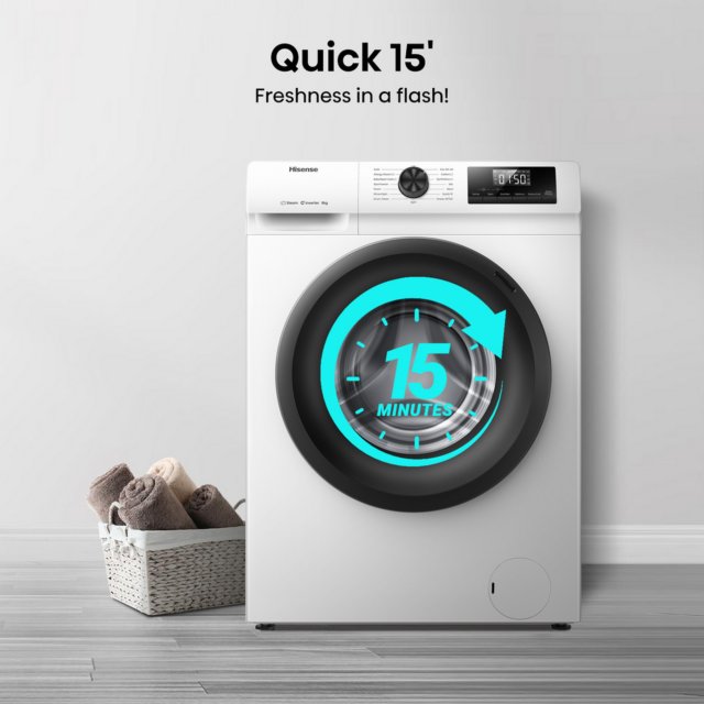 Hisense WF1Q8041BW 8Kg 1400 Spin Washing Machine - A Energy Rated - H85 W60 D52