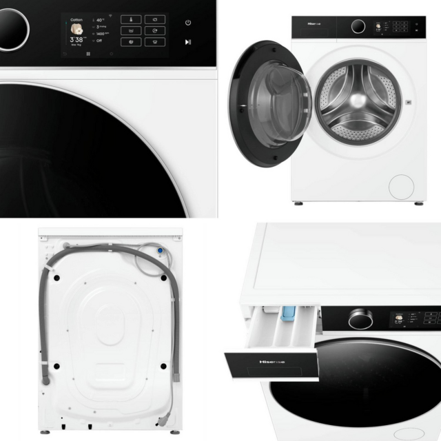 Hisense WF5I9043BWFS 9Kg 1400 Spin Washing Machine - A Energy Rated - H85 W60 D47