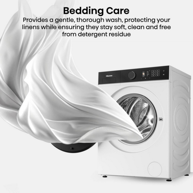 Hisense WF5I9043BWFS 9Kg 1400 Spin Washing Machine - A Energy Rated - H85 W60 D47