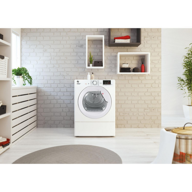 Hoover HLE V9DG-80 HLEV9DG-80 9kg Vented Tumble Dryer - White