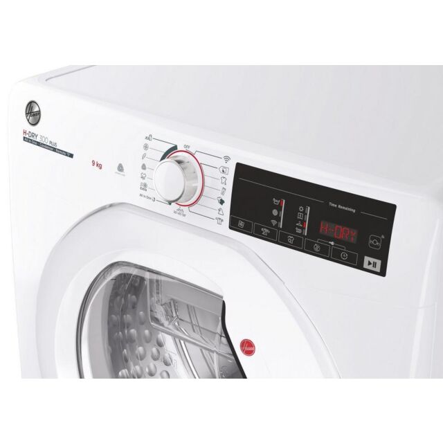 Hoover HLEC9TE 9Kg Condenser Tumble Dryer - Sensor Dry - B Energy Rated - H85 W60 D60