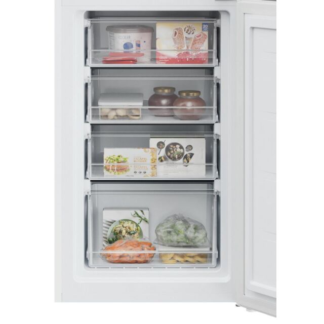 Hoover HVT3CLECKIHW Low Frost Fridge Freezer - E Energy Rated - H176 W54.5 D55