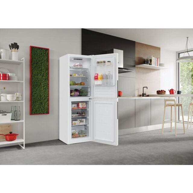 Hoover HVT3CLECKIHW Low Frost Fridge Freezer - E Energy Rated - H176 W54.5 D55