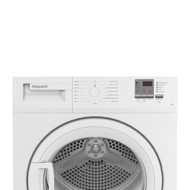 Hotpoint CHDC82WWGDUK 8Kg Condenser Tumble Dryer - B Energy Rated - H84.6 W59.7 D56.8