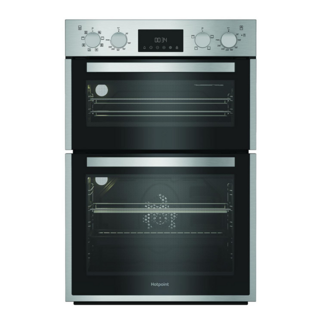 Hotpoint DIH 82D IX Dih82dix Built In Electric Double Oven - H89 W59.4 D56.7