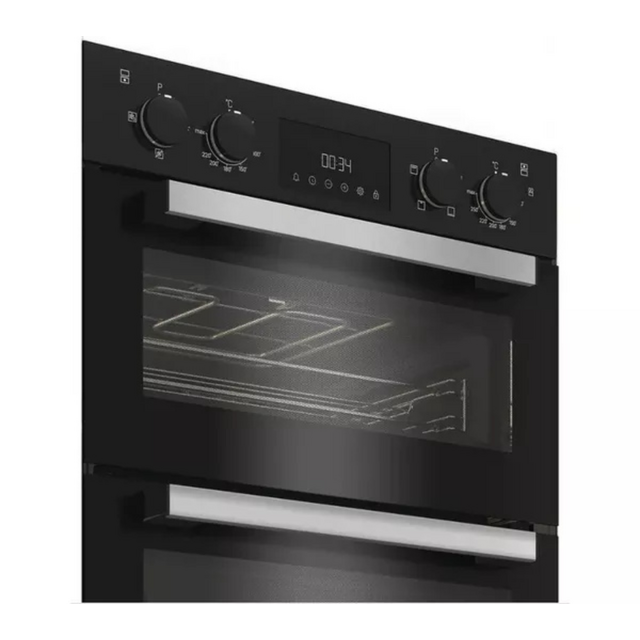 Hotpoint DIH10DB Double Oven Fan Oven Top 38L/Bottom 75L - H89 W59.4 D56.7