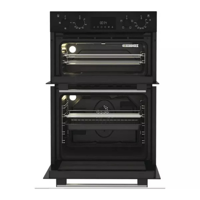 Hotpoint DIH10DB Double Oven Fan Oven Top 38L/Bottom 75L - H89 W59.4 D56.7