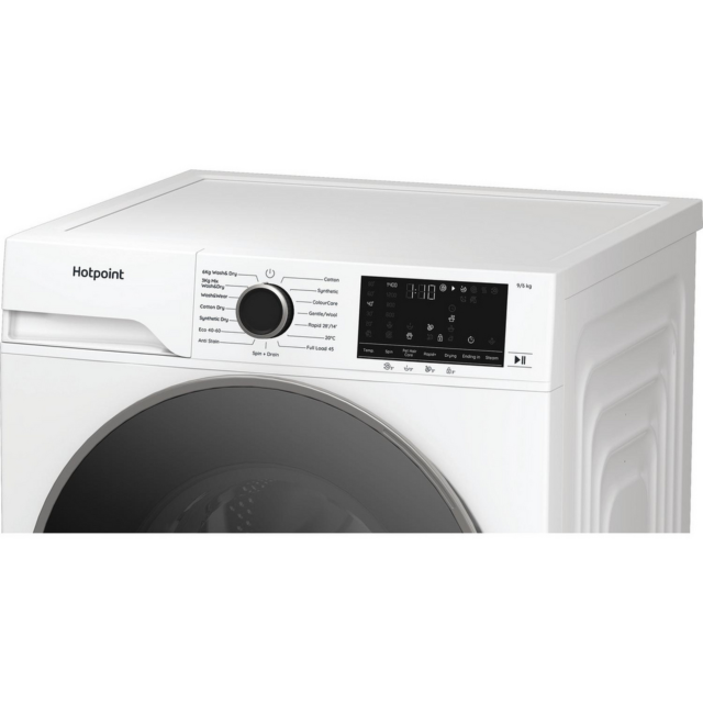 Hotpoint HBD9681ANTSTAIN 9Kg/6Kg 1400 Spin Washer Dryer - A/D Energy Rated - H84.5 W60 D60