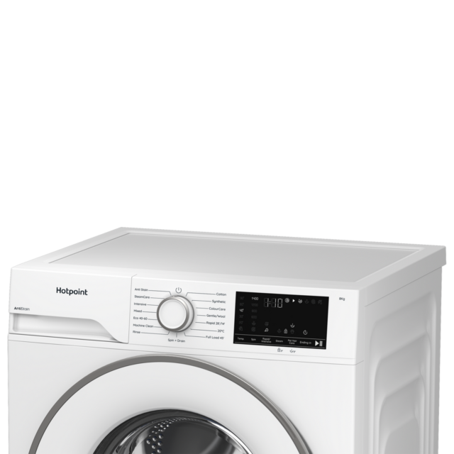 Hotpoint HEV841WUK 8Kg 1400 Spin Washing Machine - A Energy Rated - H84.5 W60 D54.6