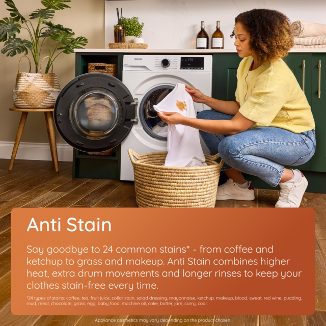 Hotpoint HEV841WUK 8Kg 1400 Spin Washing Machine - A Energy Rated - H84.5 W60 D54.6