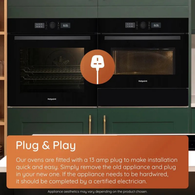 Hotpoint HOI4S8PM0BUK Built-In Single Oven - Pyrolytic - Air Fry - H59.7 W59.5 D56.4
