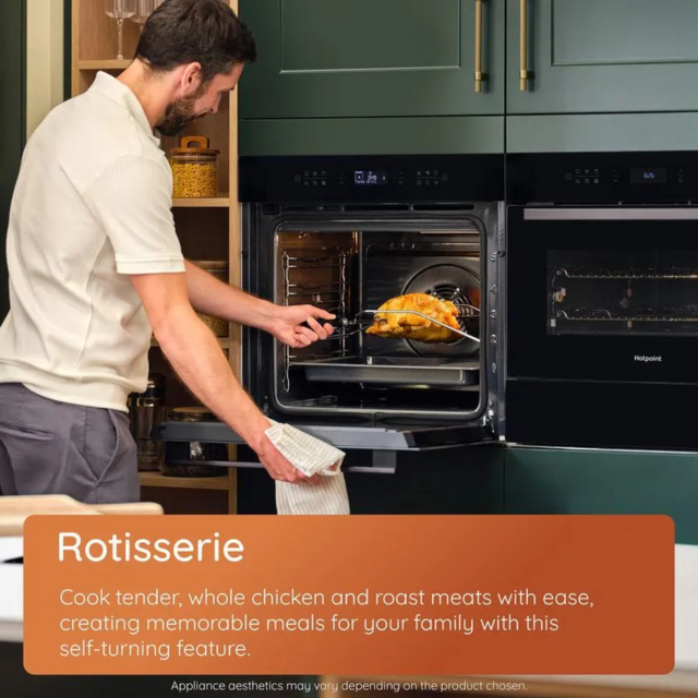 Hotpoint HOI4S8PM0BUK Built-In Single Oven - Pyrolytic - Air Fry - H59.7 W59.5 D56.4