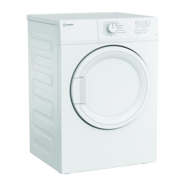 Indesit CYDA81WWGLUK 8Kg Vented Tumble Dryer - C Energy Rated - H84.6 W59.7 D58.4