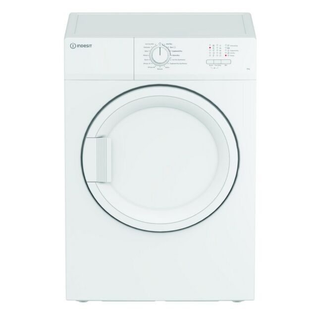 Indesit CYDA81WWGLUK 8Kg Vented Tumble Dryer - C Energy Rated - H84.6 W59.7 D58.4