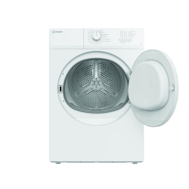 Indesit CYDA81WWGLUK 8Kg Vented Tumble Dryer - C Energy Rated - H84.6 W59.7 D58.4
