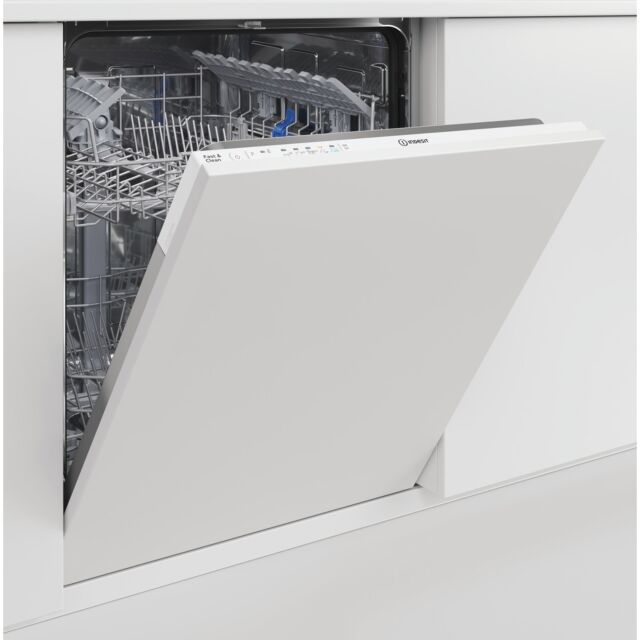 Indesit D2ihl326uk Integrated Full Size Dishwasher - 14 Place Settings - E Energy Rated