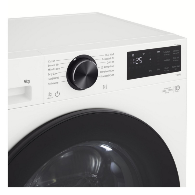 Lg F2X50S9TWB 9Kg 1200 Spin Washing Machine - A Energy Rated - H85 W60 D53.5