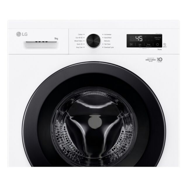 Lg F4X1009NWK 9Kg 1400 Spin Washing Machine - A Energy Rated - H85 W60 D59