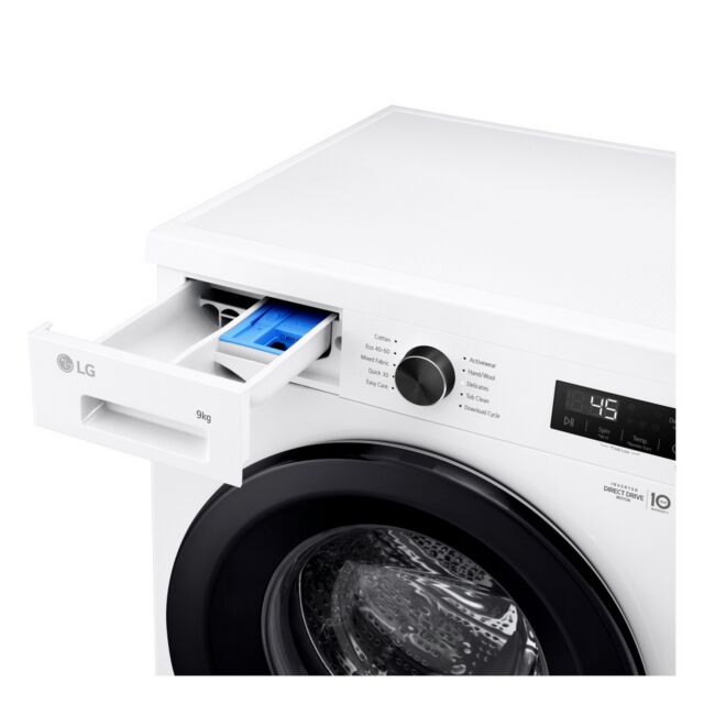 Lg F4X1009NWK 9Kg 1400 Spin Washing Machine - A Energy Rated - H85 W60 D59