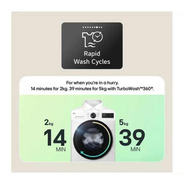 Lg F4Y711NCTN1 Series 4 Pro Ai Direct Drive F4y711nctn1 - 11 Kg Washing Machine - A Rated - H85 W60