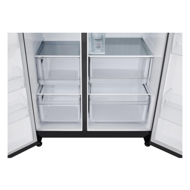 Lg GSLC40EPPE 91.3Cm 50/50 Frost Free American Fridge Freezer - Matte Black