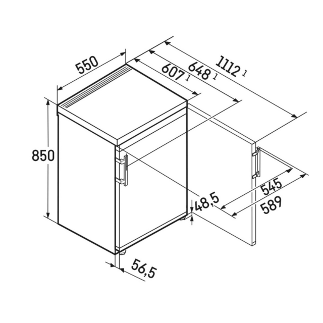 Liebherr TK14VE00 Freestanding Larder Fridge - E Energy Rated - 85Cm X 55Cm X 60.7Cm