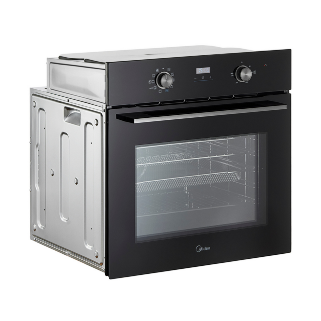 Midea MBO65M90D2-BK Xpress Fry Multifunction Built In Single Oven - H59.5 W59.5 D57.5